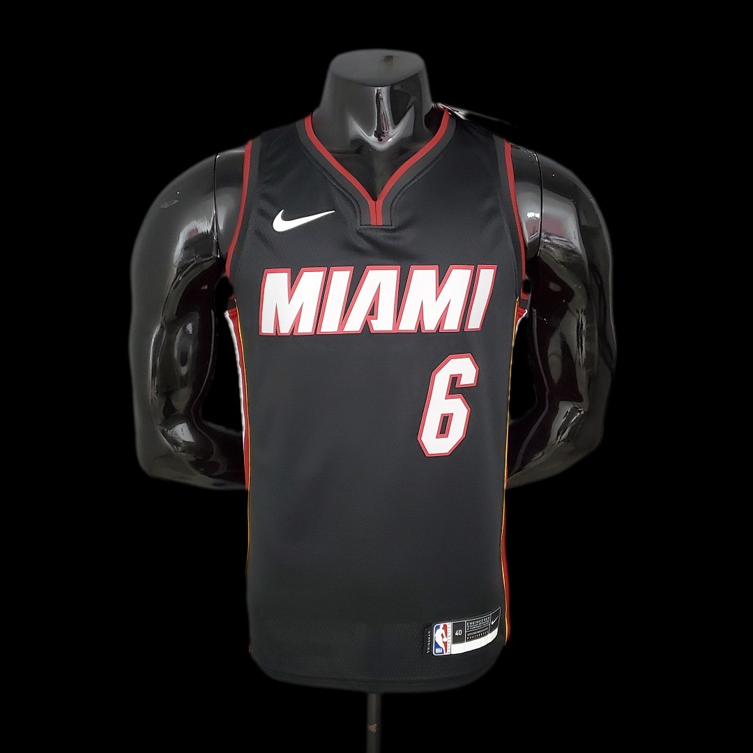 Miami Heat JAMES#6 Black NBA Jersey S-2XL