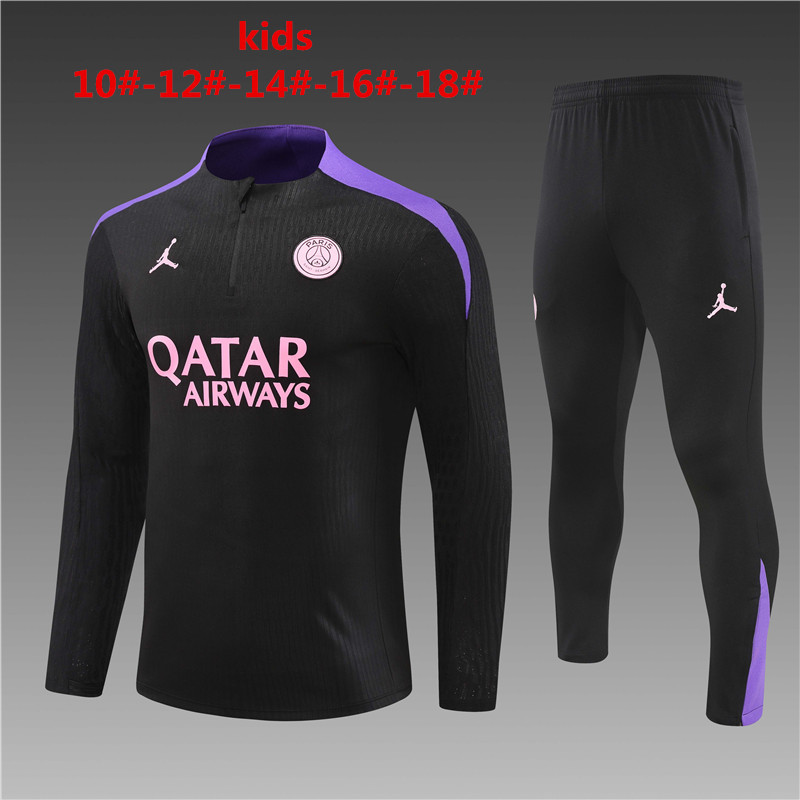 24-25 Paris Kids Player Version Long Sleeve Training Suit Yupoo