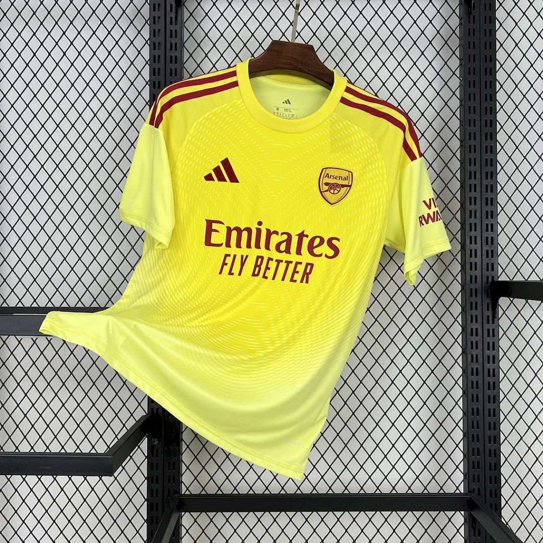 Arsenal 2025/26 Yellow goalkeeper Jersey