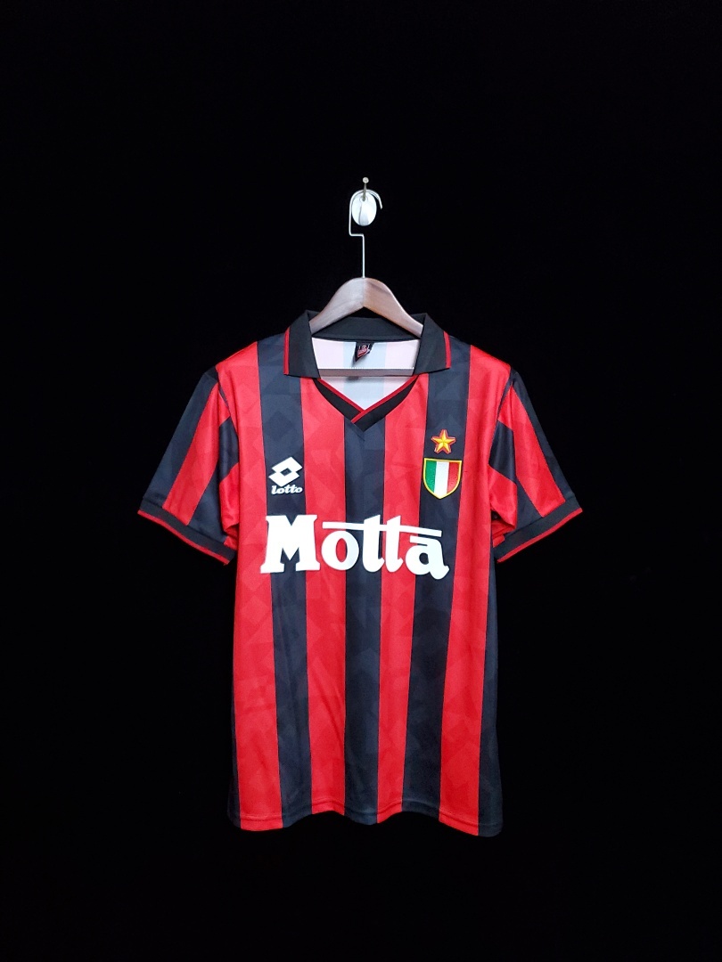 Retro 93-94 AC Home Champions League S-2XL