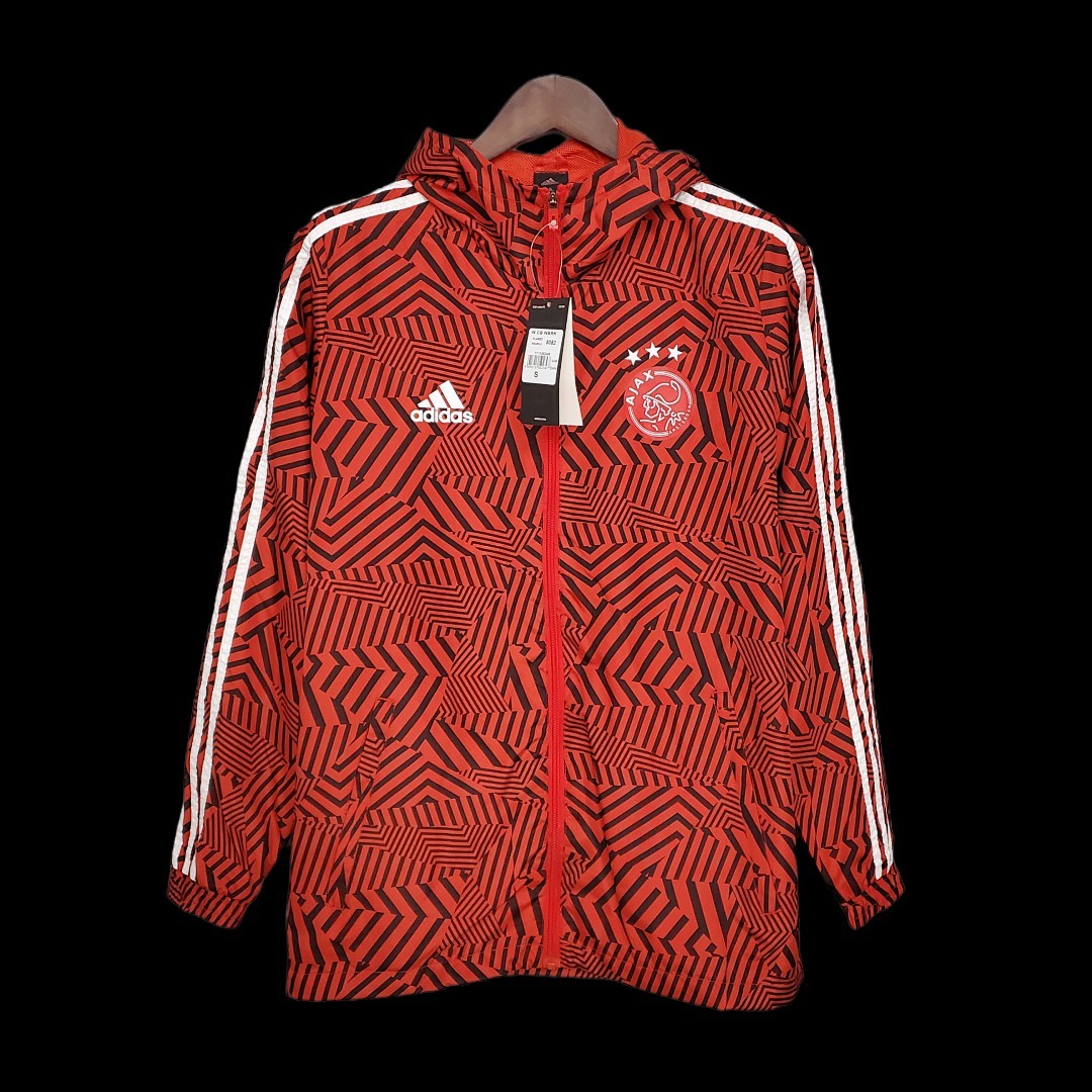 Windbreaker Ajax Red and Black Stripes S-2XL