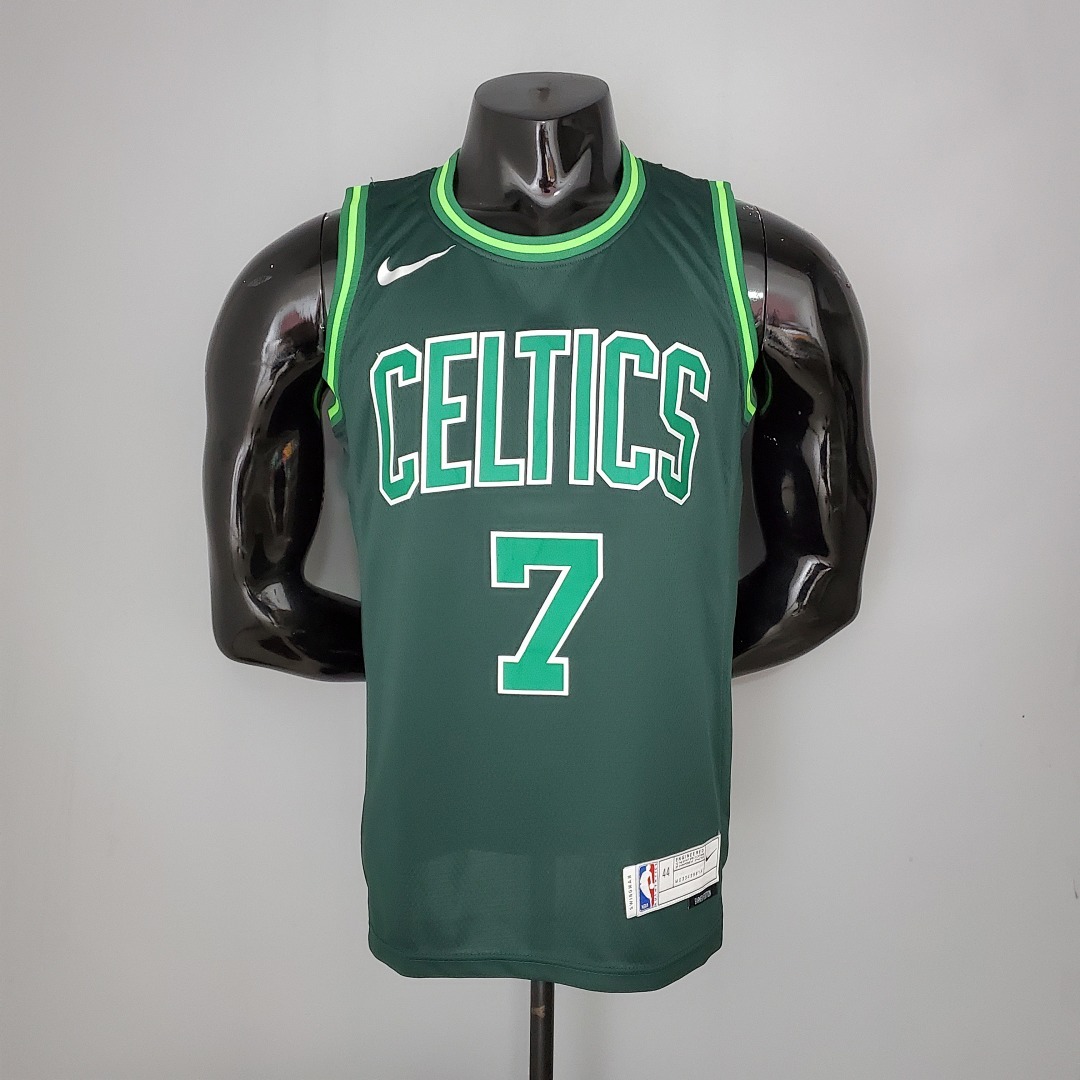 2021 BROWN#7 Celtics Bonus Edition Dark Green NBA Jersey S-XXL