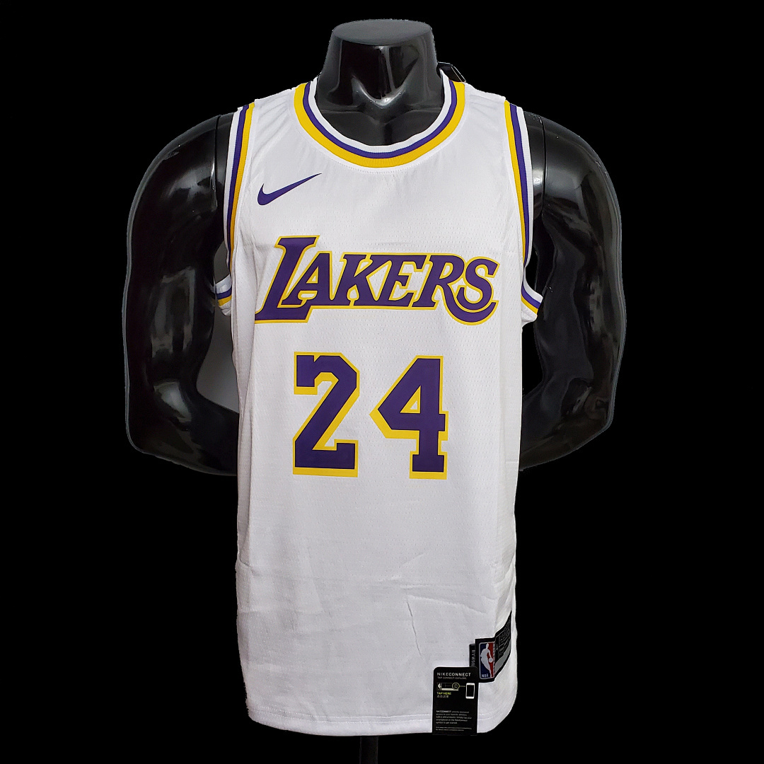 Bryant #24 Lakers Round neck white NBA jersey SizeXS-XXL Nike connect recognition