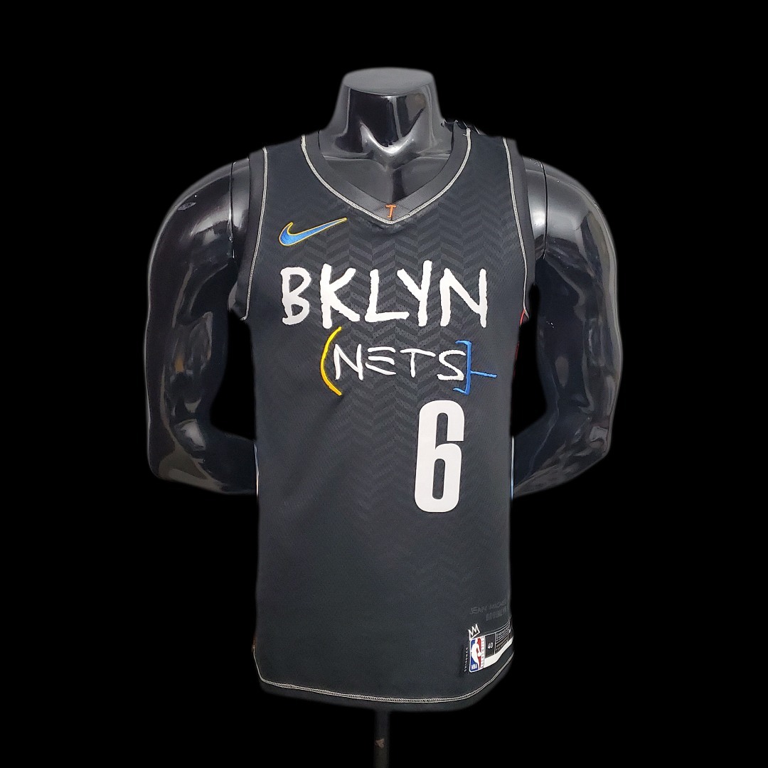 New Brooklyn Nets JORDAN#6 City Edition Black S-XXL