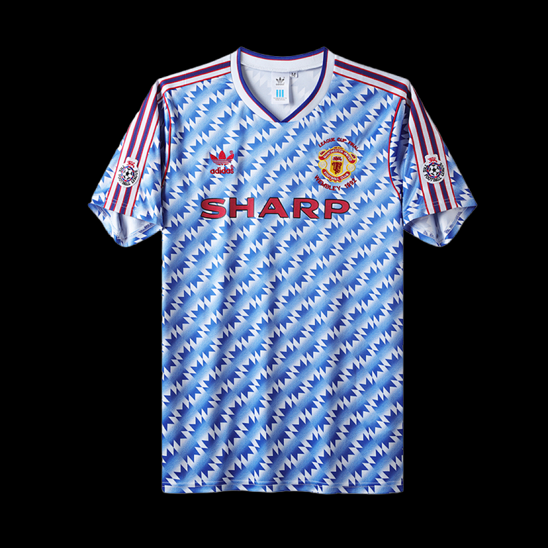 Retro 90/92 Manchester united AWAY LEAGUE CUP FINAL S-XXL
