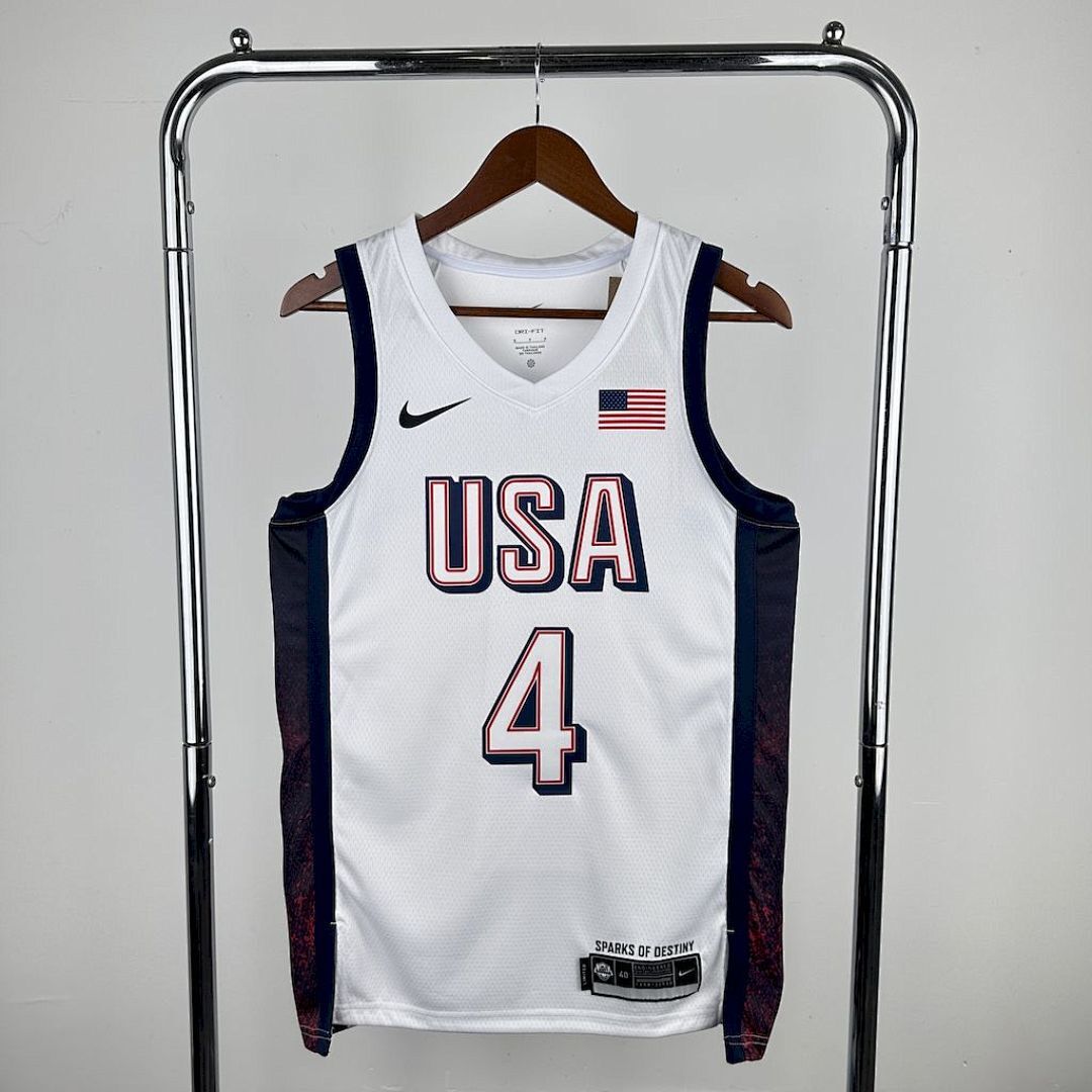 Olimpic USA 2024 CURRY#4 Home Jersey