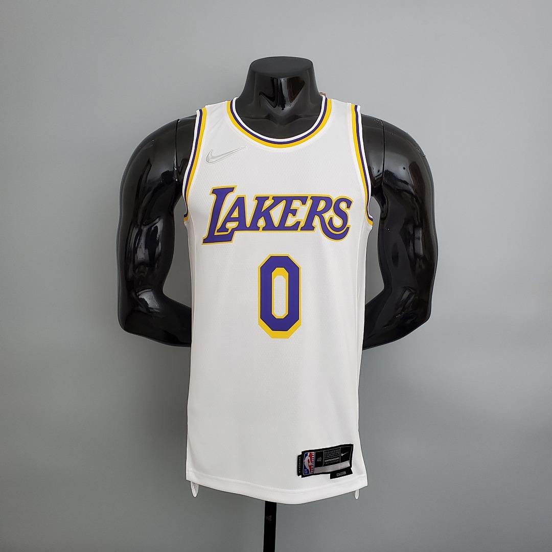 75th Anniversary Lakers White NBA Jersey S-XXL