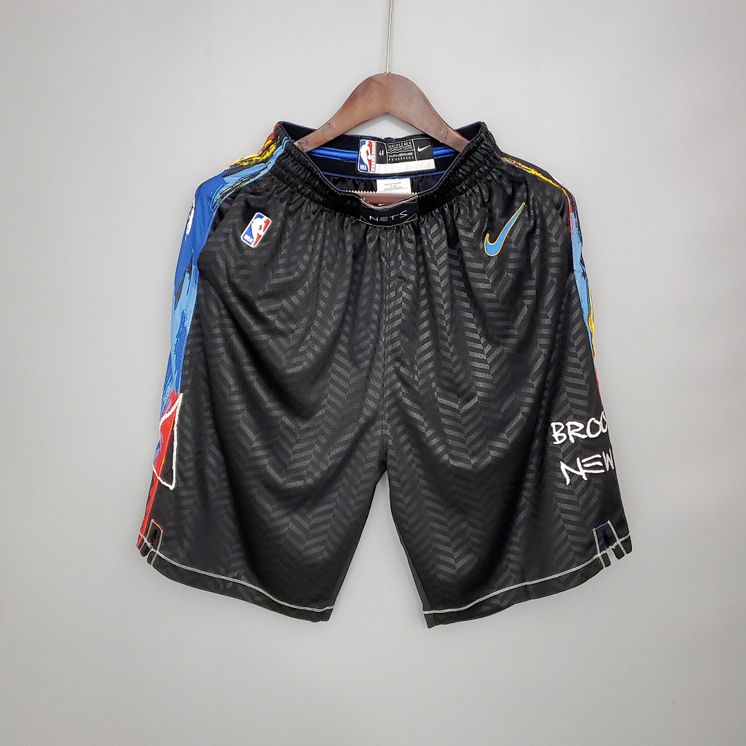 Brooklyn Nets NBA Shorts City Edition Black S-XXL