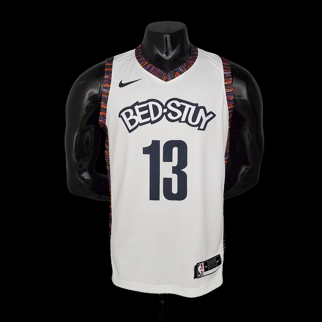 Harden #13 Brooklyn Nets City version white NBA jersey Size:S-XXL