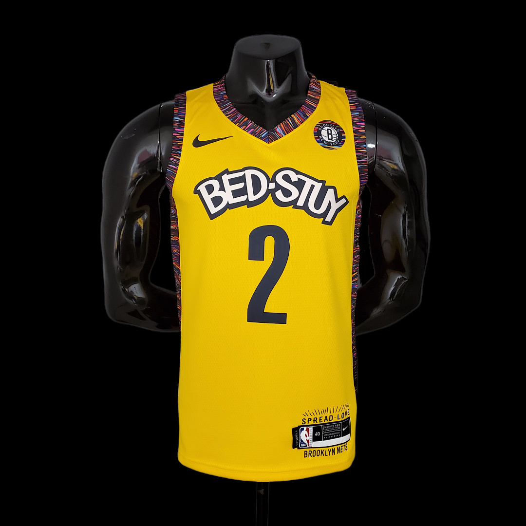 GRIFFIN#2 Brooklyn Nets Commemorative Edition Yellow NBA jersey Size:S-XXL