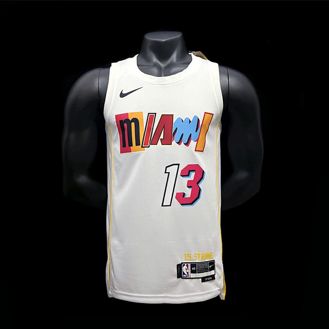 ADEBAYO#13 22/23 Miami Heating White City Version S-XXL