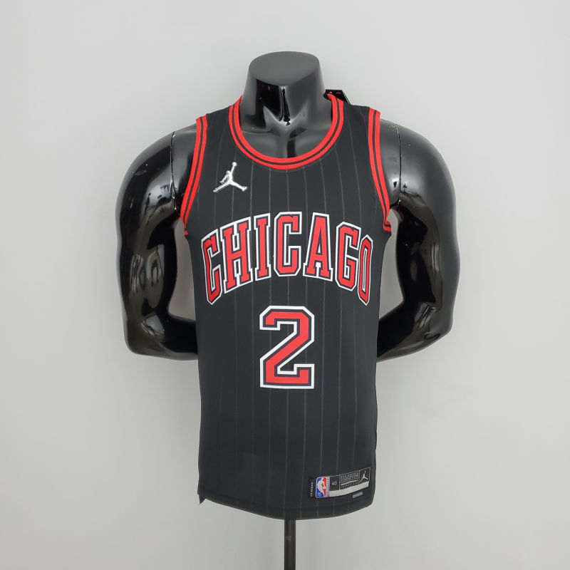 75th Anniversary Ball #2 Bulls Flyers Black NBA Jersey S-XXL