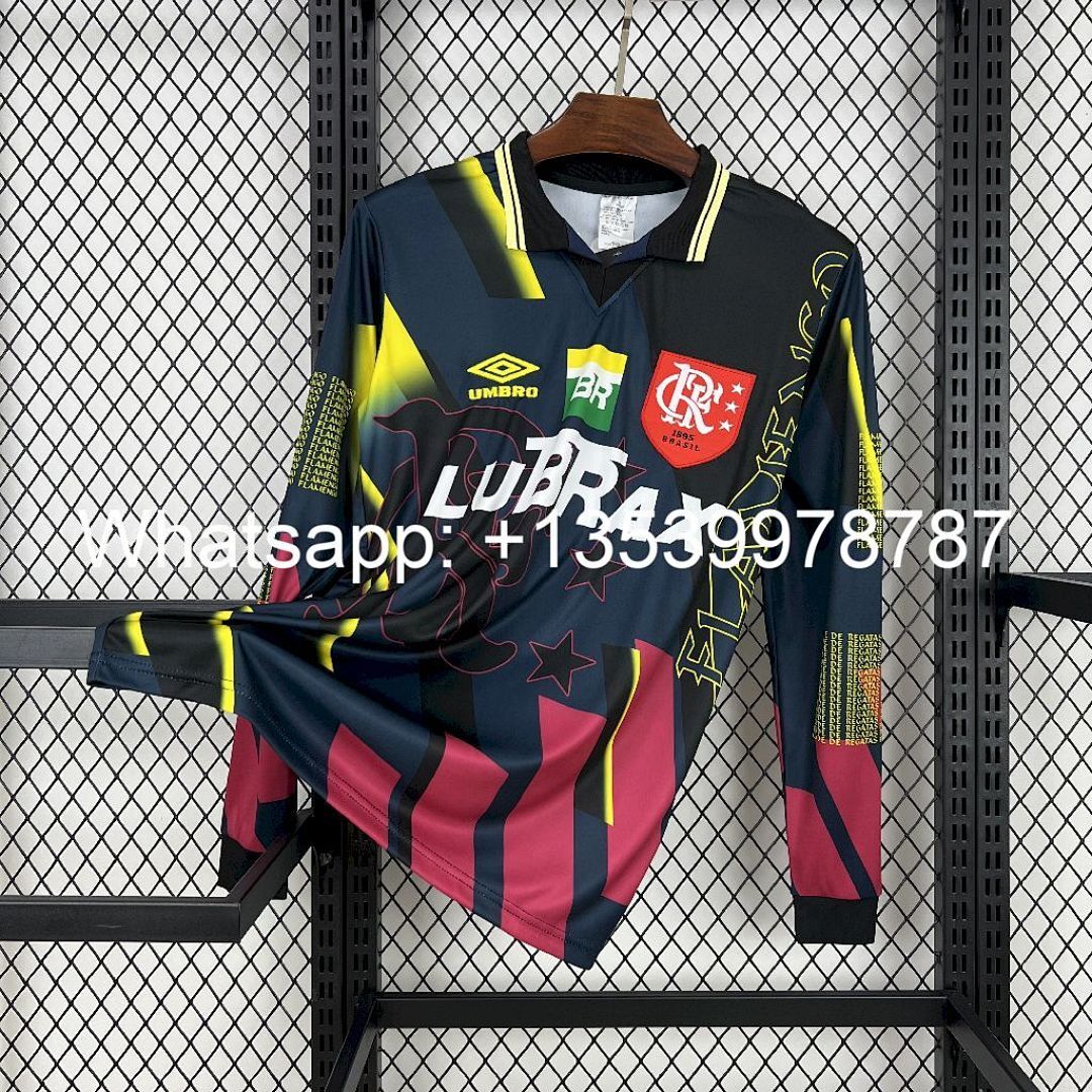 Flamengo 1998 Goalkeeper Retro Long Sleeves Jersey
