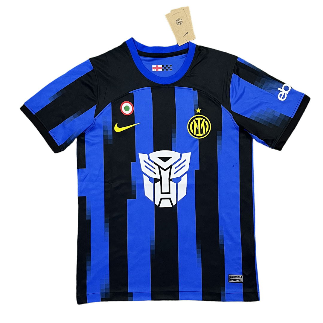 INTER MILAN 2023-24 TRANSFORMERS HOME SHIRT S-XXXXL