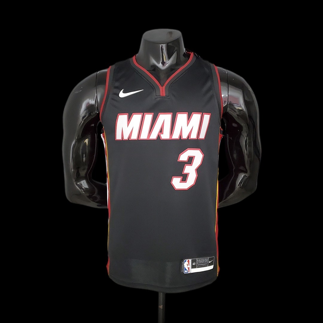 Miami Heat WADE#3 Black NBA Jersey S-2XL