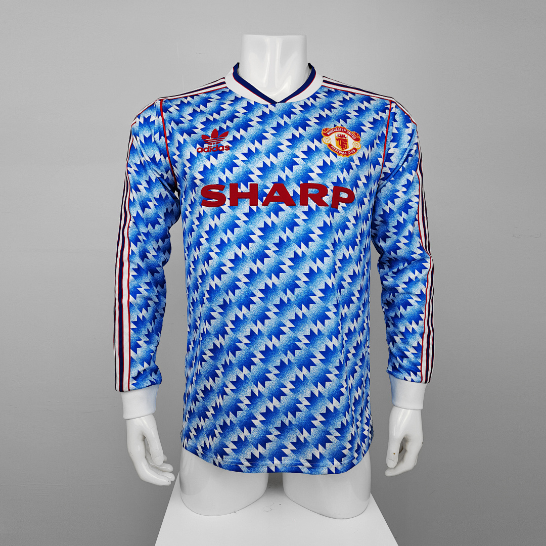 Retro: 91-92 M-u away long sleeve S-2XL