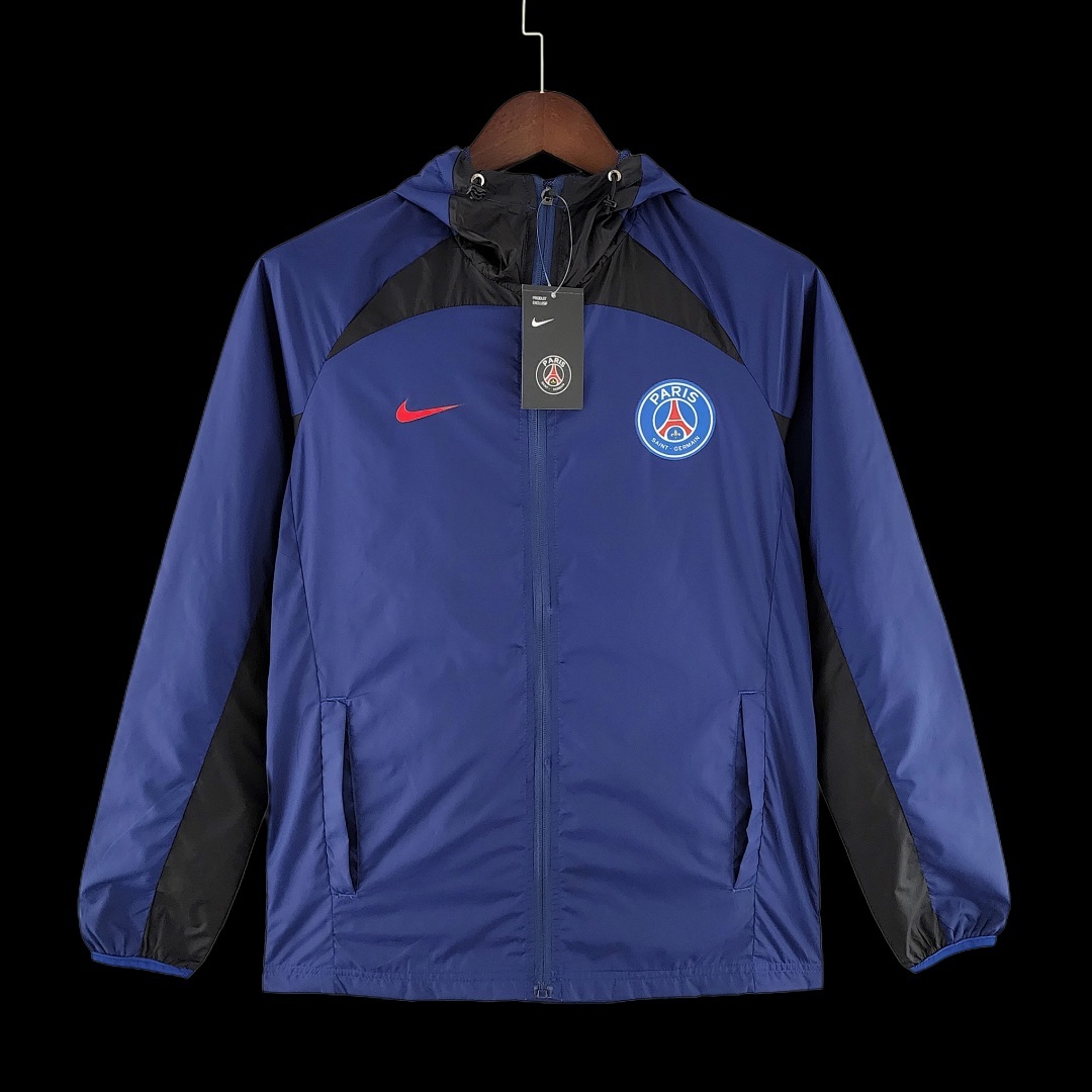 2022 PSG Windbreaker Blue and Black S-XXL