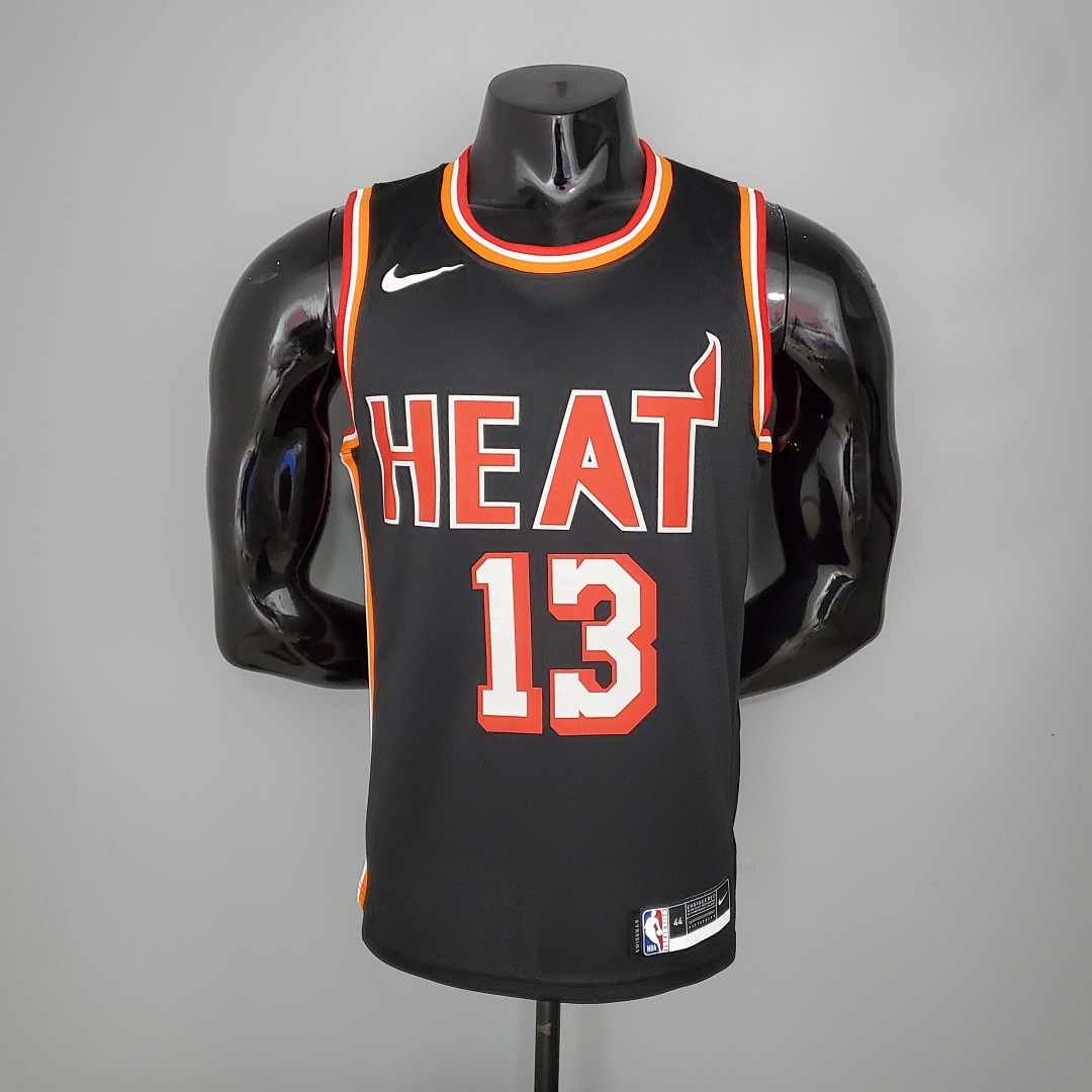 2018 ADEBAYO#13 Heat Retro Night Black NBA Jersey S-XXL