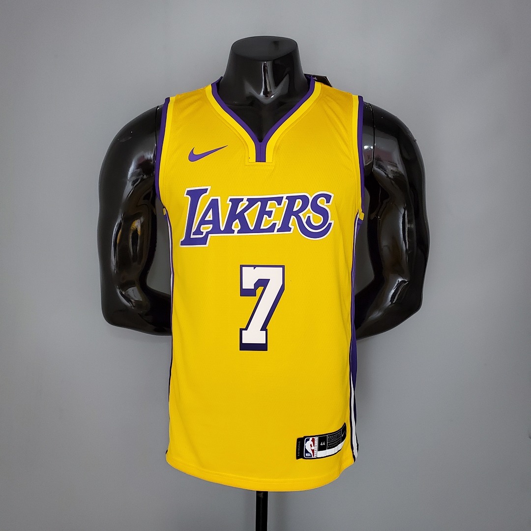 ANTHONY#7 Lakers yellow NBA jersey Size:S-XXL