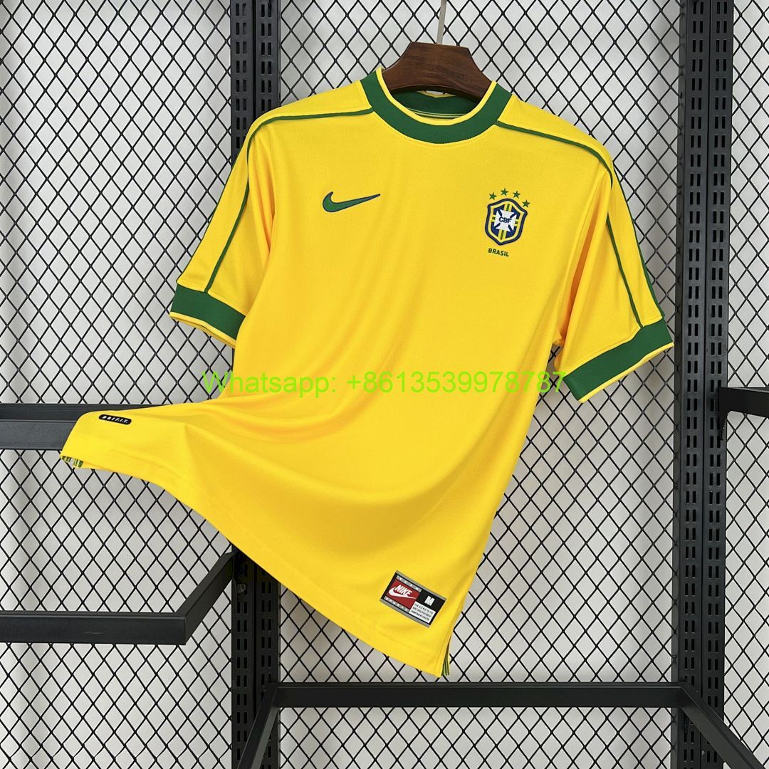 Brazil 1998 Home Retro Jersey