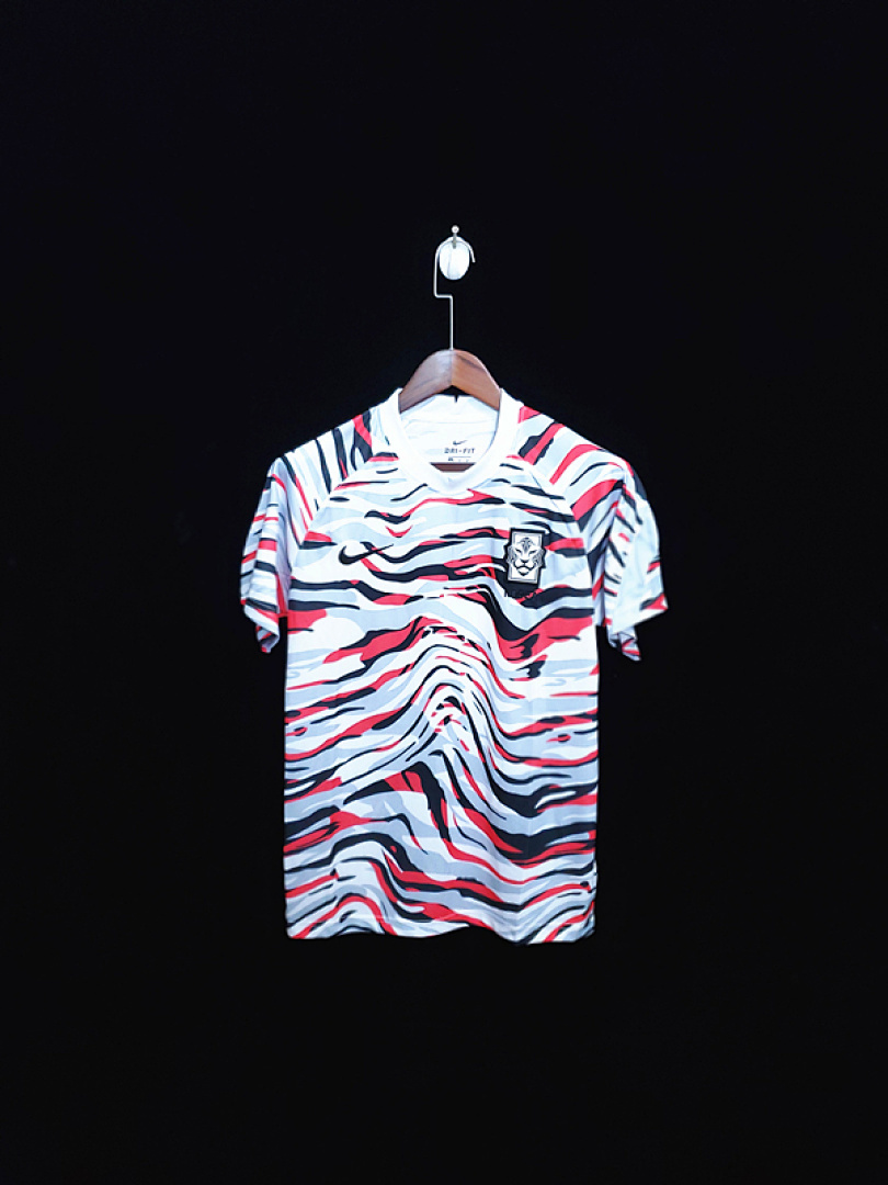 20-21 South Korea pre-match training white S-2XL