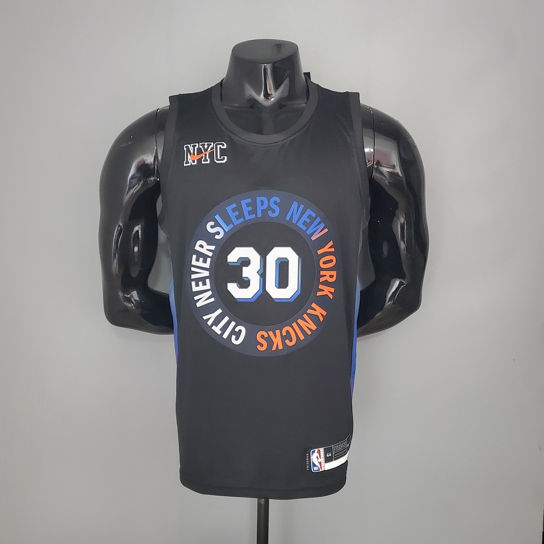 2021 RANDLE#30 Knicks City Edition Black NBA Jersey S-XXL