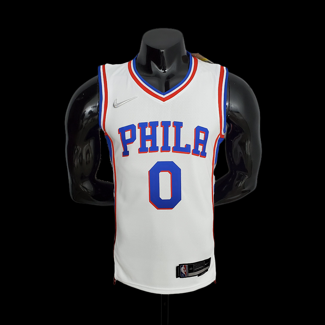 75th Anniversary Philadelphia 76ers MAXEY#0 White NBA Jersey S-XXL