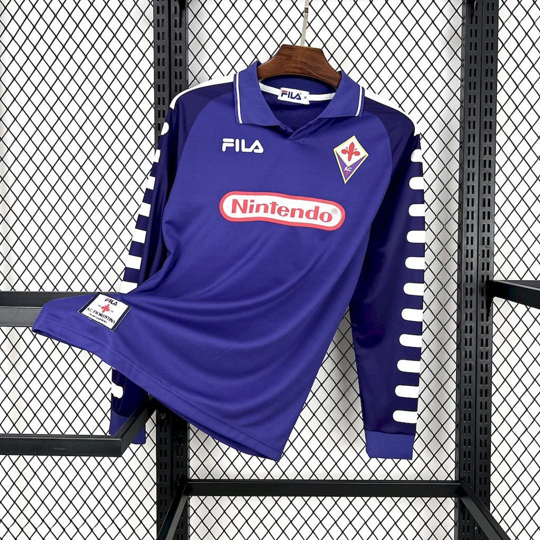 Fiorentina 1998/99 Home Long Sleeves Retro Jersey