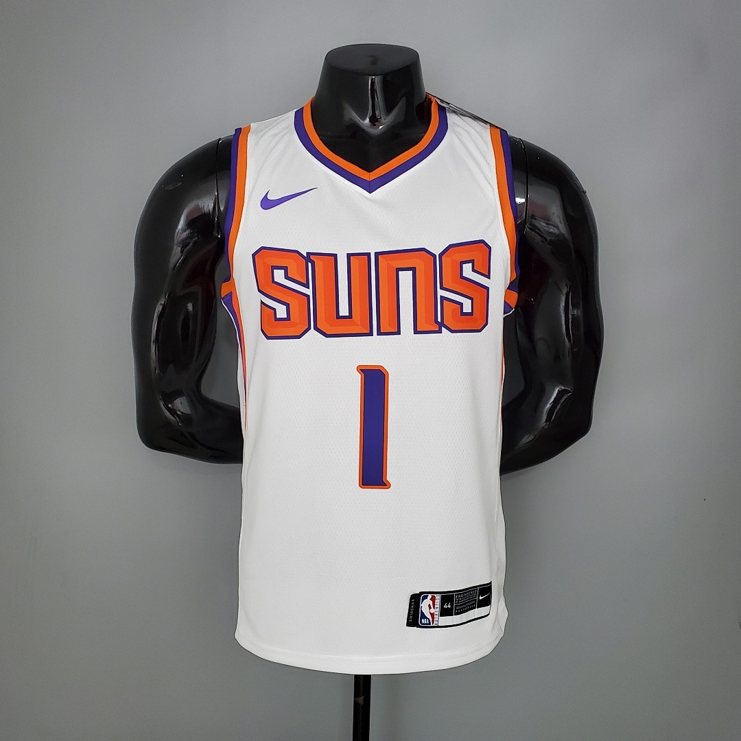 BOOKER#1 Phoenix Suns White NBA Jersey S-XXL