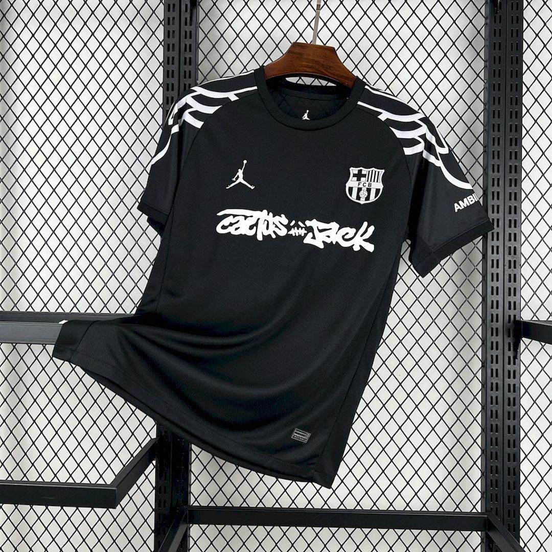 Barcelona 2024/25 Travis Scott Edition Black Special Edition Jersey
