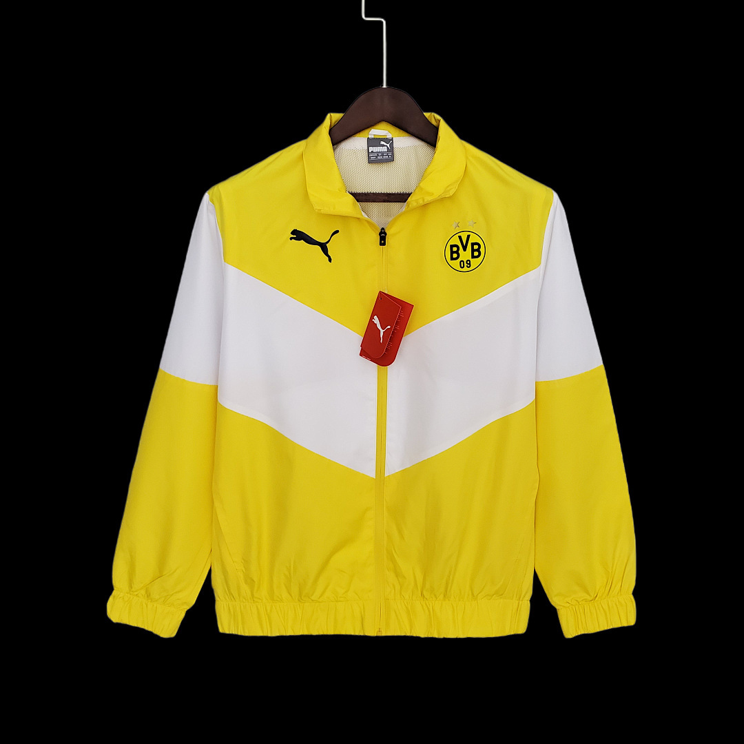 21/22 Dortmund Windbreaker Yellow White S-XXL