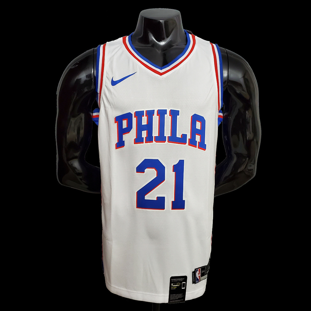 Embiid #21 Detroit Pistons blue NBA jersey SizeXS-XXL Nike connect recognition