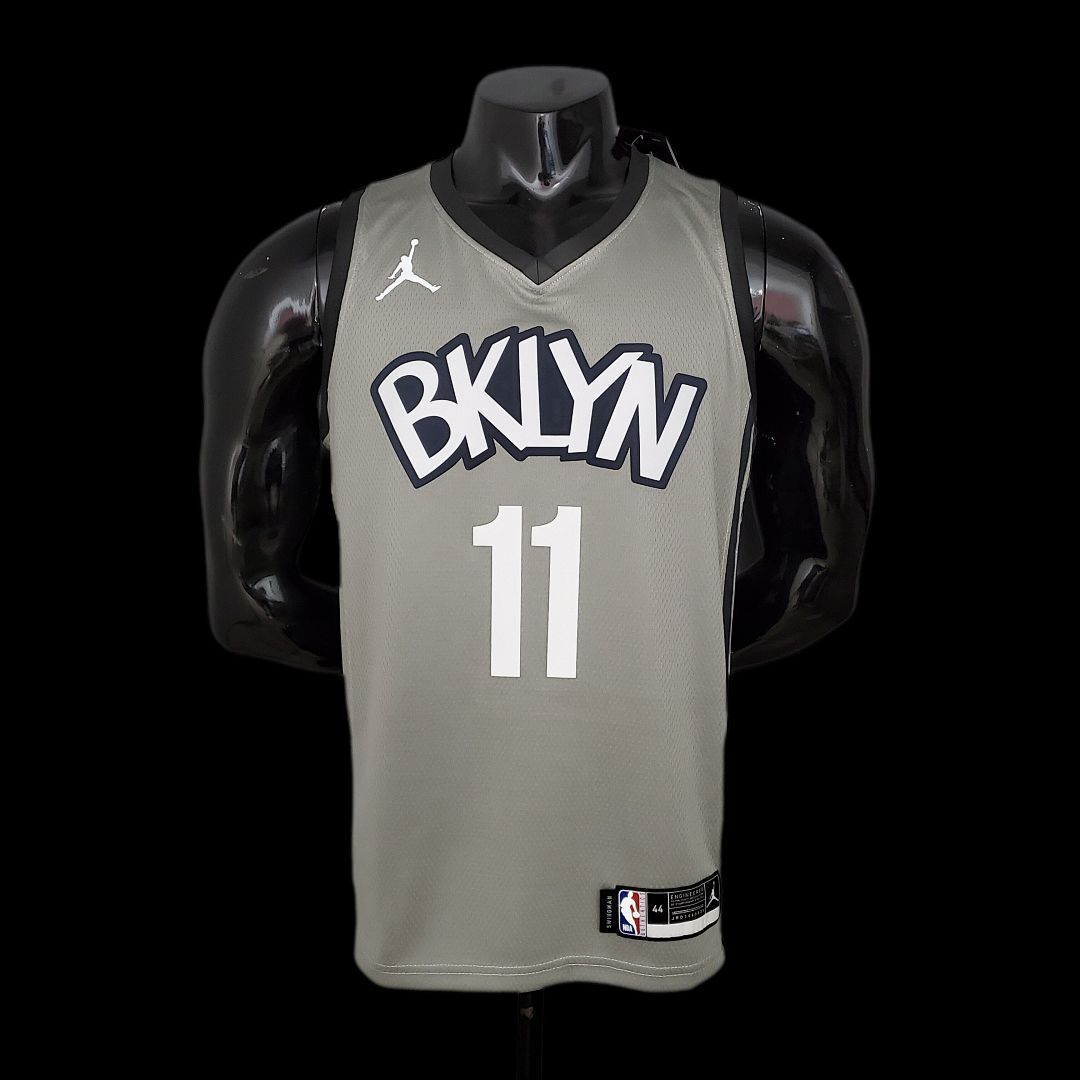 Irving #11 Brooklyn Nets City Edition Gray NBA Jersey Size: S-XXL