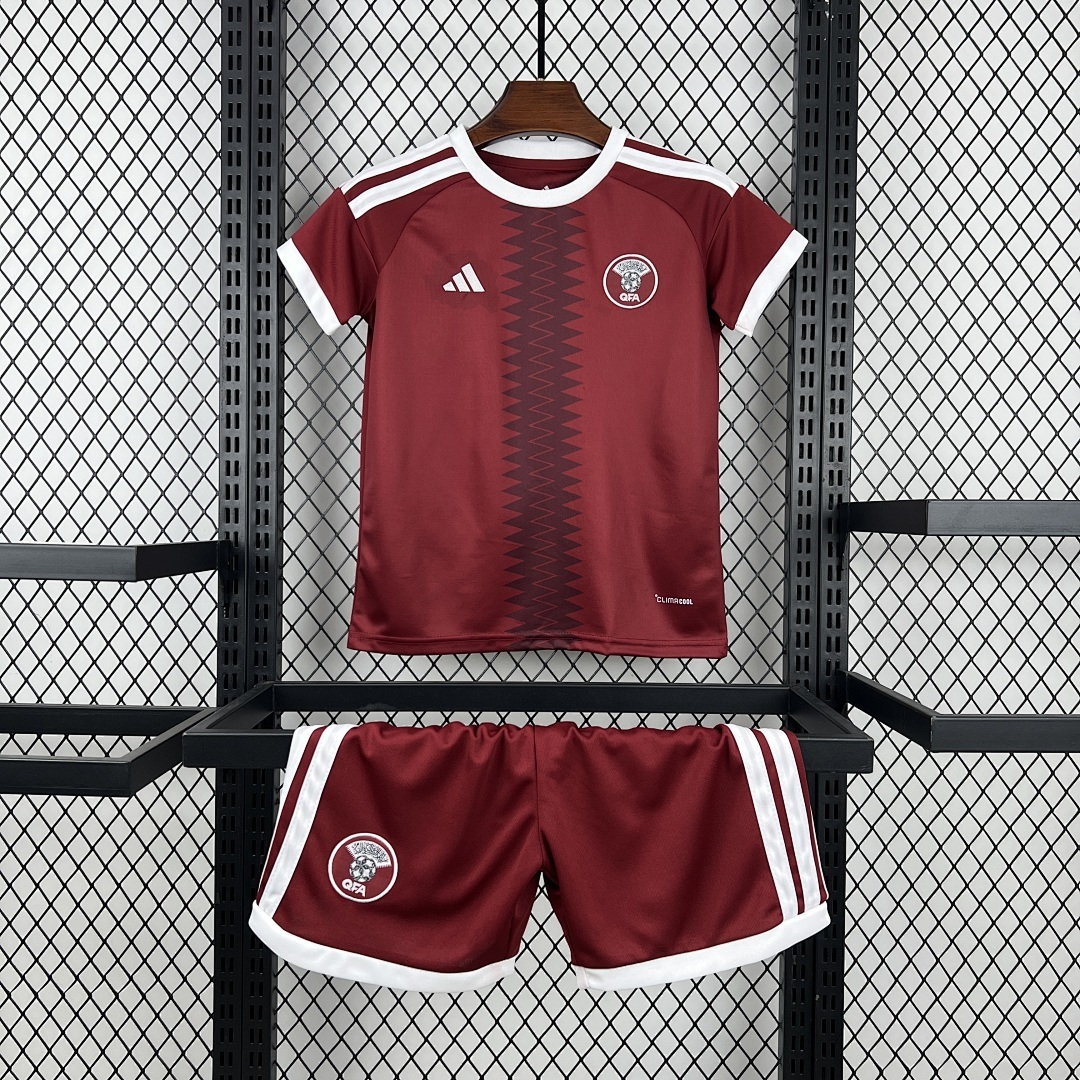 Kids Qatar 2026 World Cup Home Kit