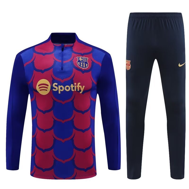 24-25 Barc Long Sleeve Training Soccer Suit Yupoo