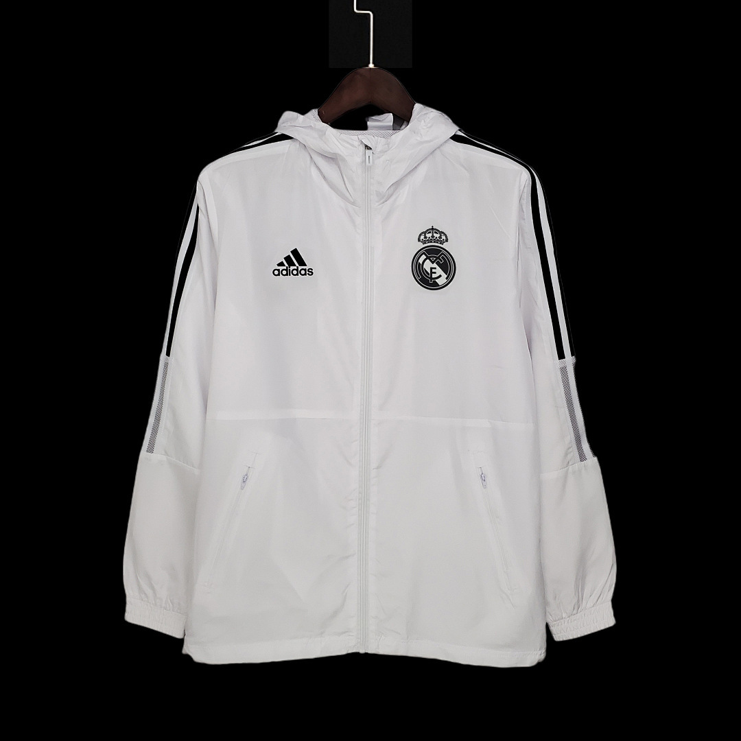 21/22 Windbreaker Real Madrid White S-XXL