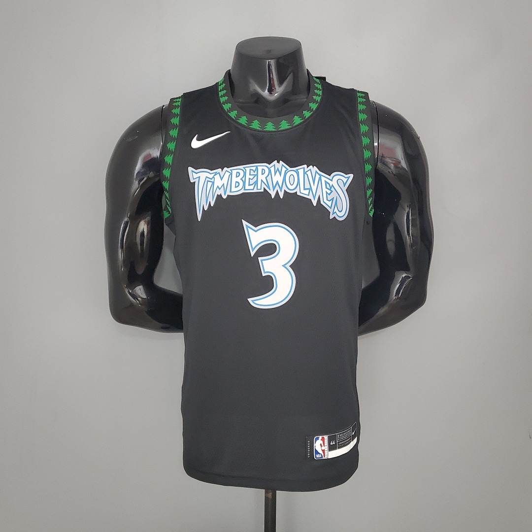 MARBURY#3 2018 Retro Timberwolves Black NBA Jersey S-XXL