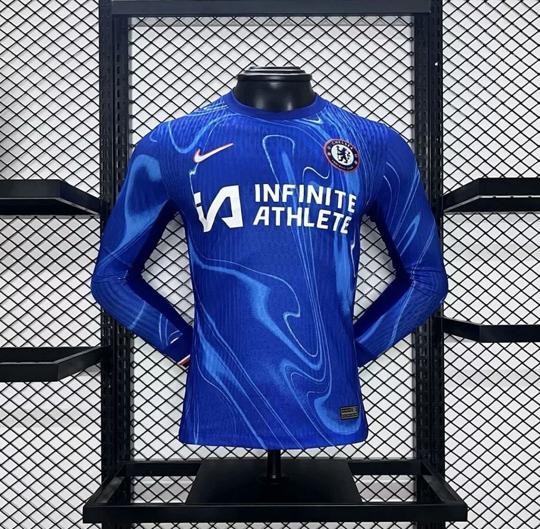 Chelsea 2024/25 Home Long Sleeves Jersey Player Version S-XXL