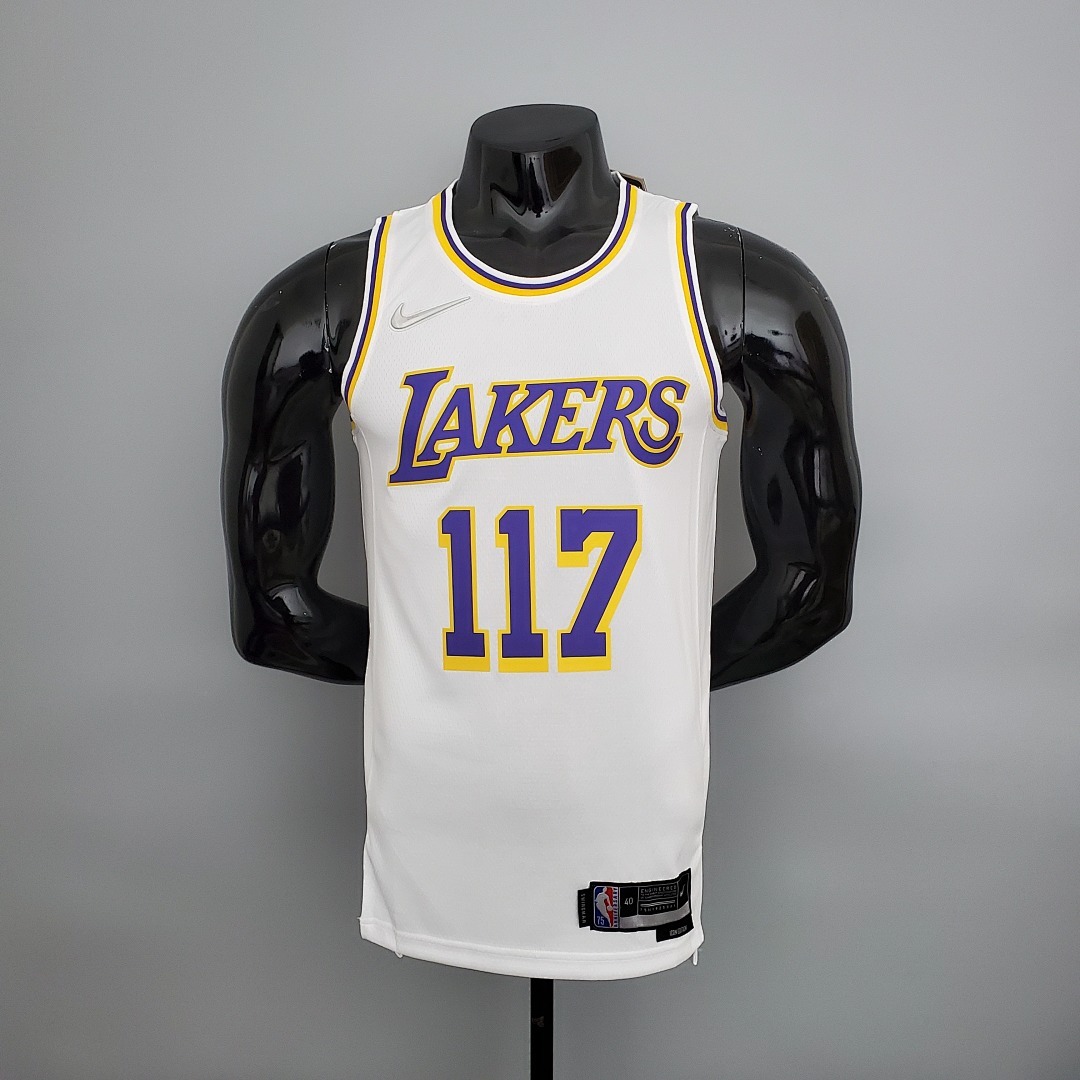 75th Anniversary master chief#117 Lakers White X-BOX Joint White NBA Jersey S-XXL