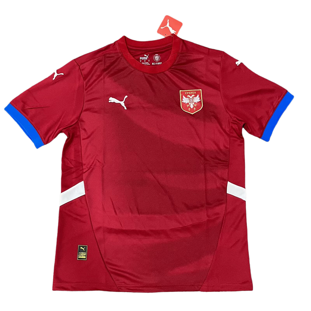 Serbia 2024/25 Euro Home Jersey S-XXL