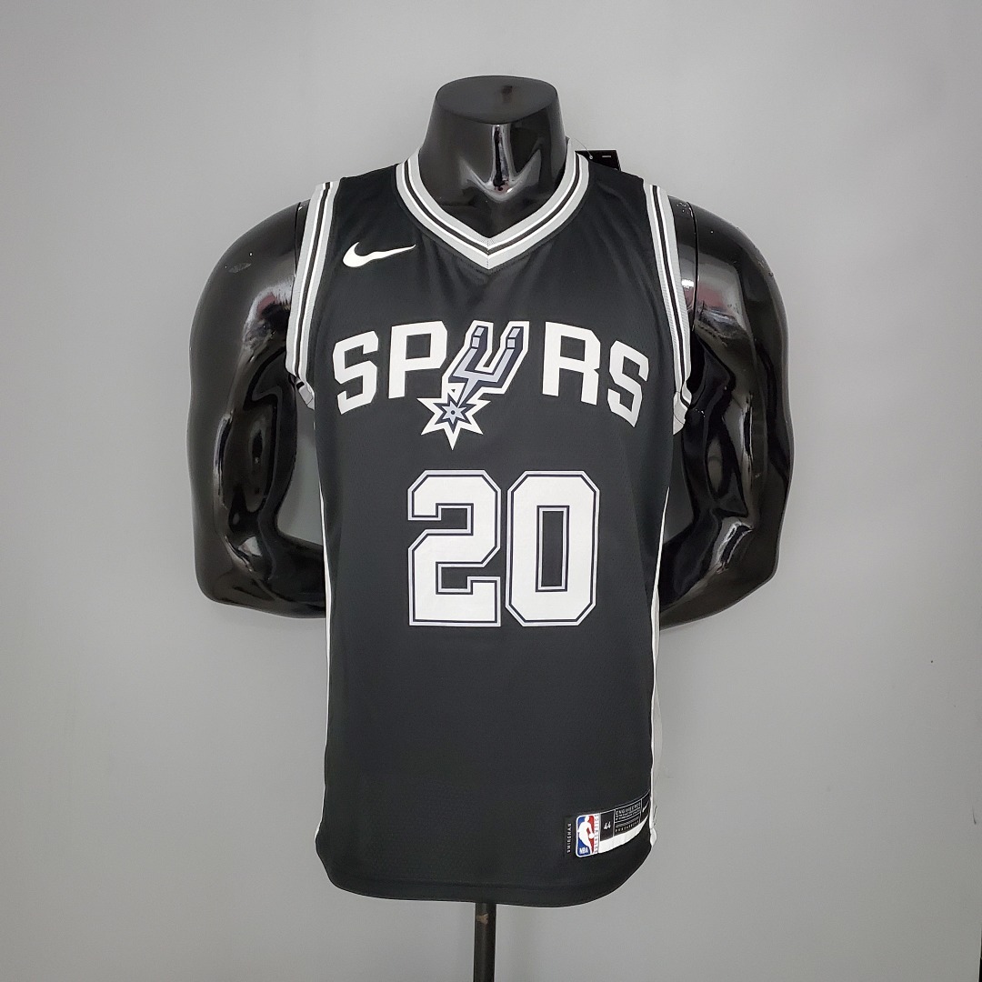 GINOBILI#20 Spurs Black NBA Jersey S-XXL