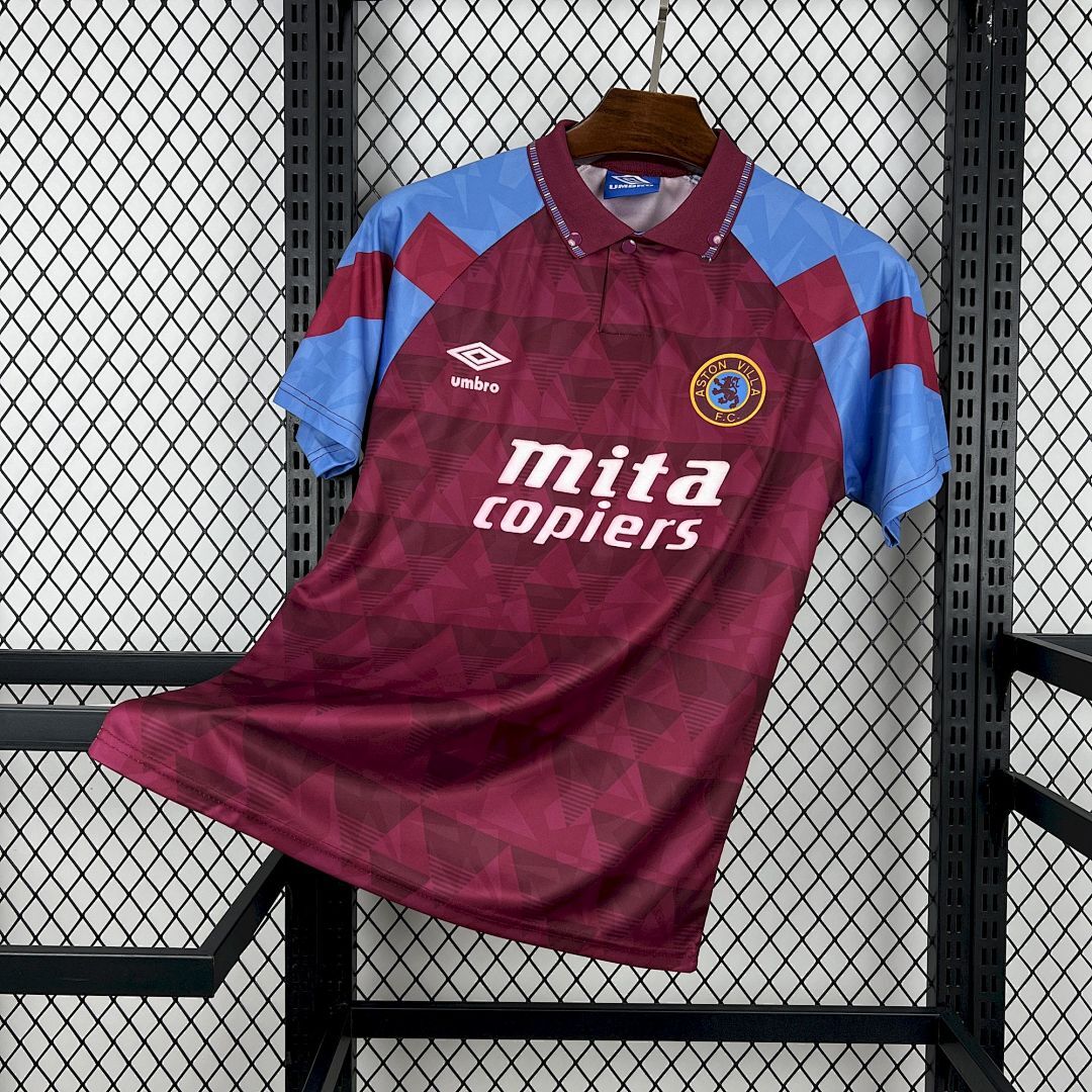 Retro Aston Villa 1990/92 Home Jersey