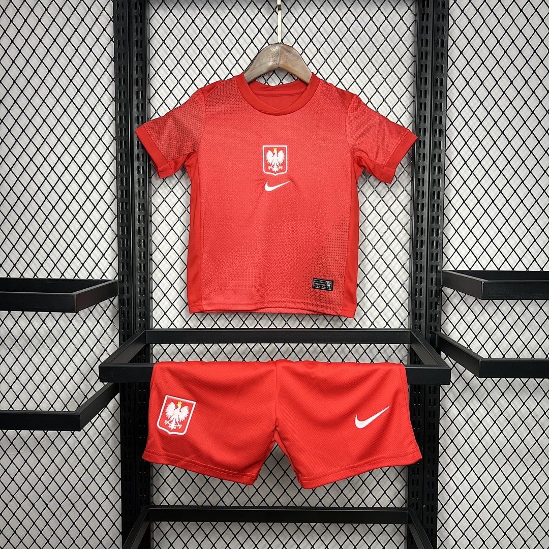 Poland 2024/25 Euro Away Kids Kit
