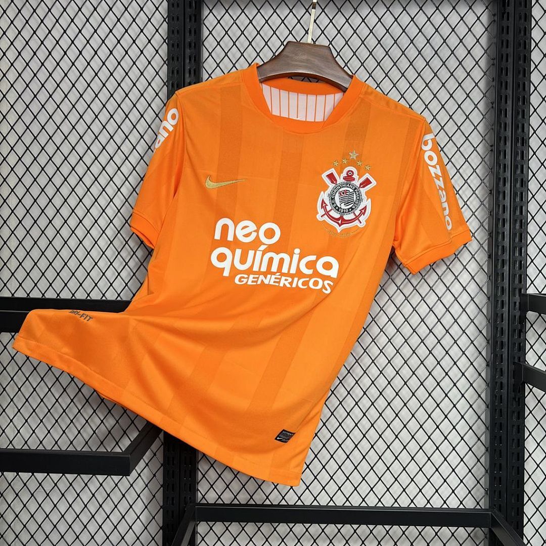 Corinthians 2010 Orange Color Retro Jersey