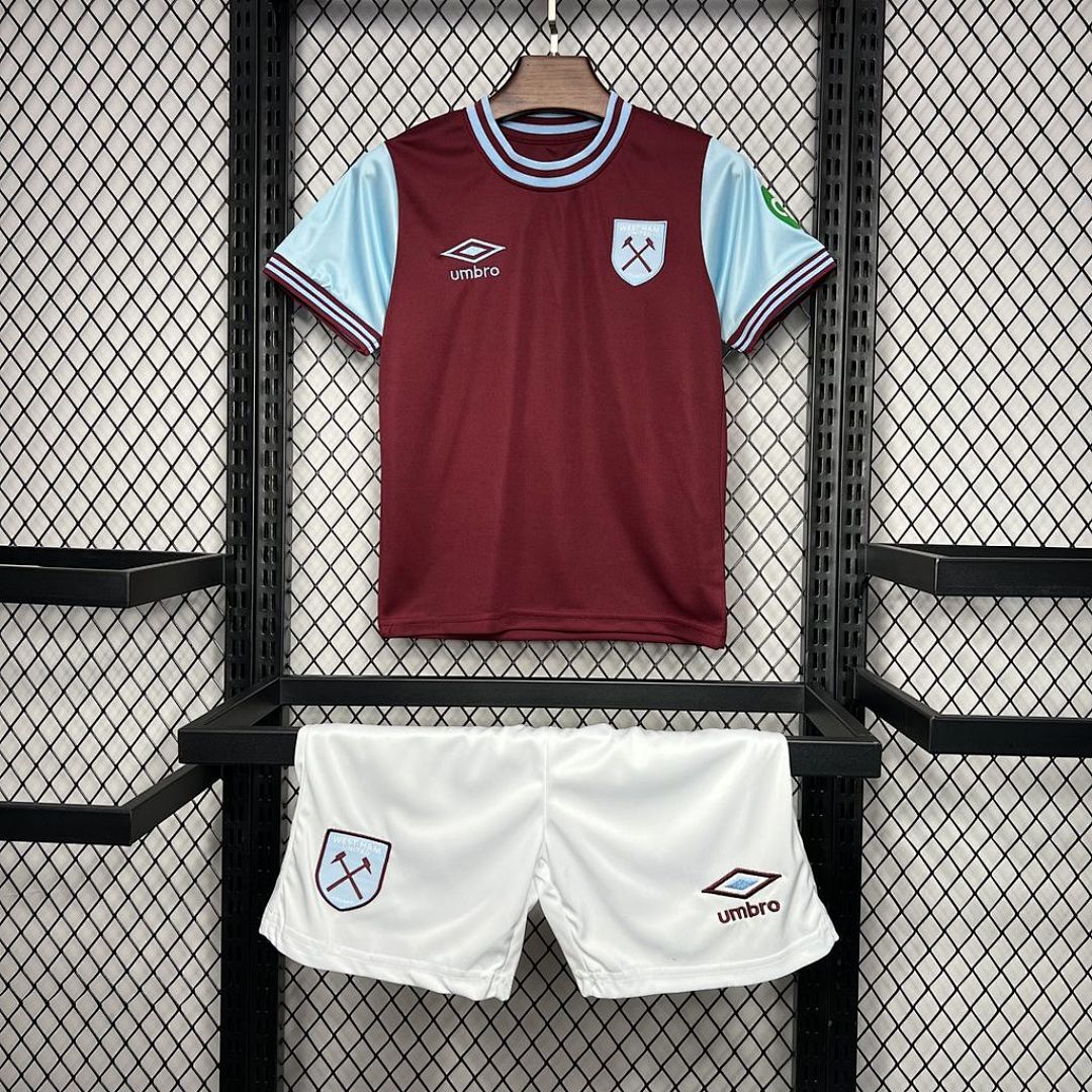 West Ham United 2024/25 Home Kids Kit