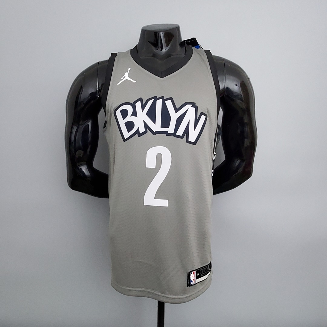 Nets Griffin #2 Flying Man Grey NBA Jersey S-XXL