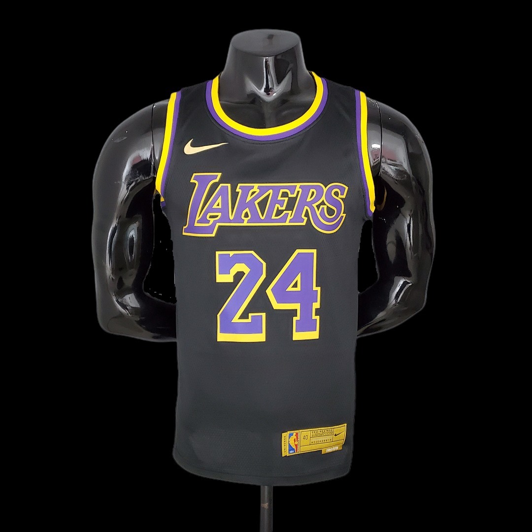 2021 Bryant #24 Lakers Bonus Edition Black NBA Jersey S-XXL