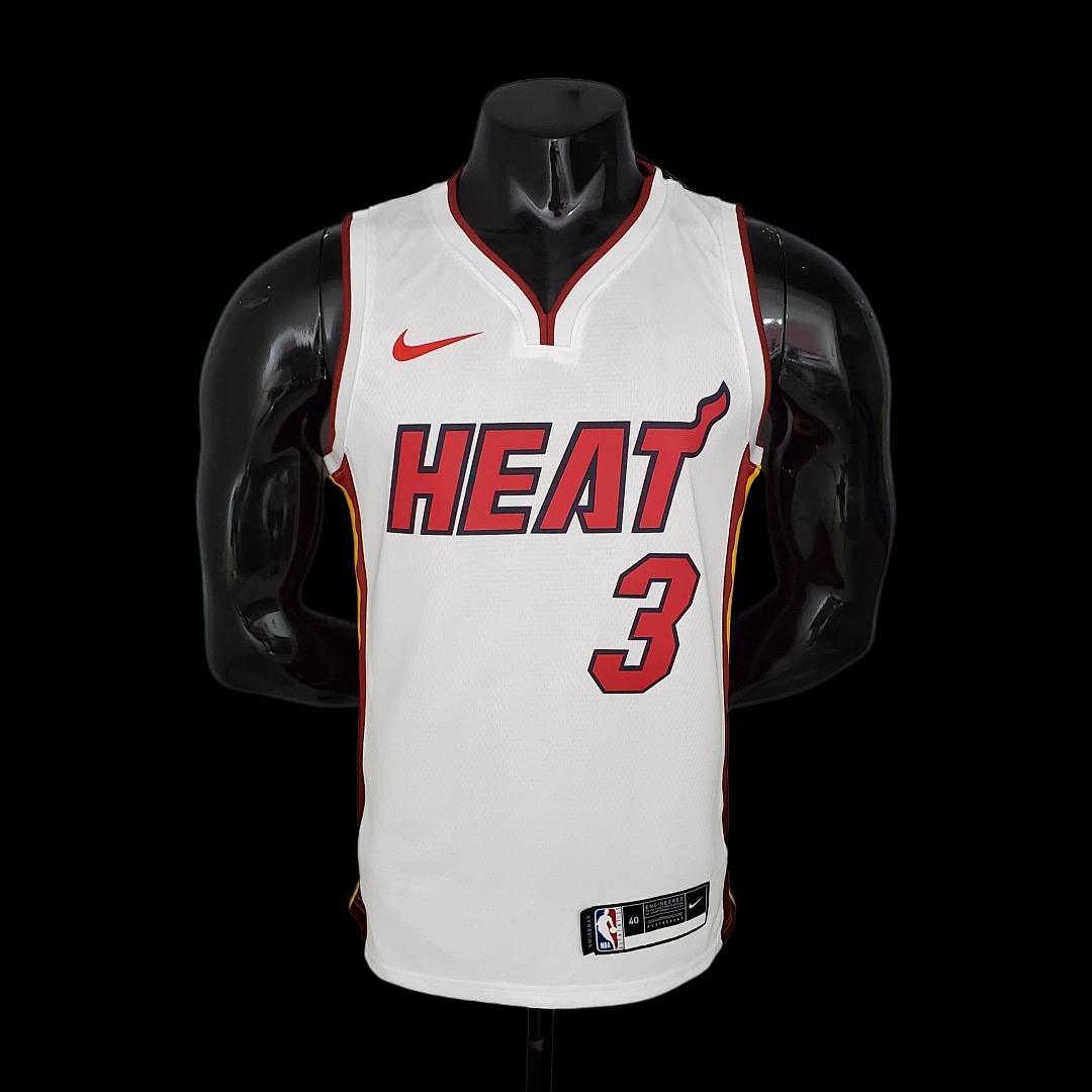 Miami Heat WADE#3 white NBA Jersey S-2XL