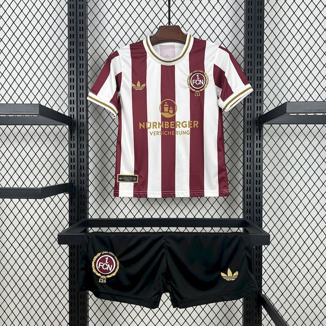 1. FC Nurnberg 2025/26 125th Anniversary Kids Kit