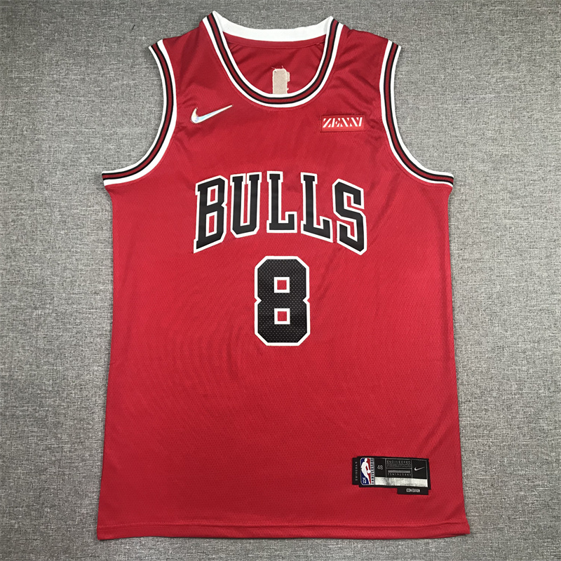 2022 Bulls #8 75th Anniversary Embroidery